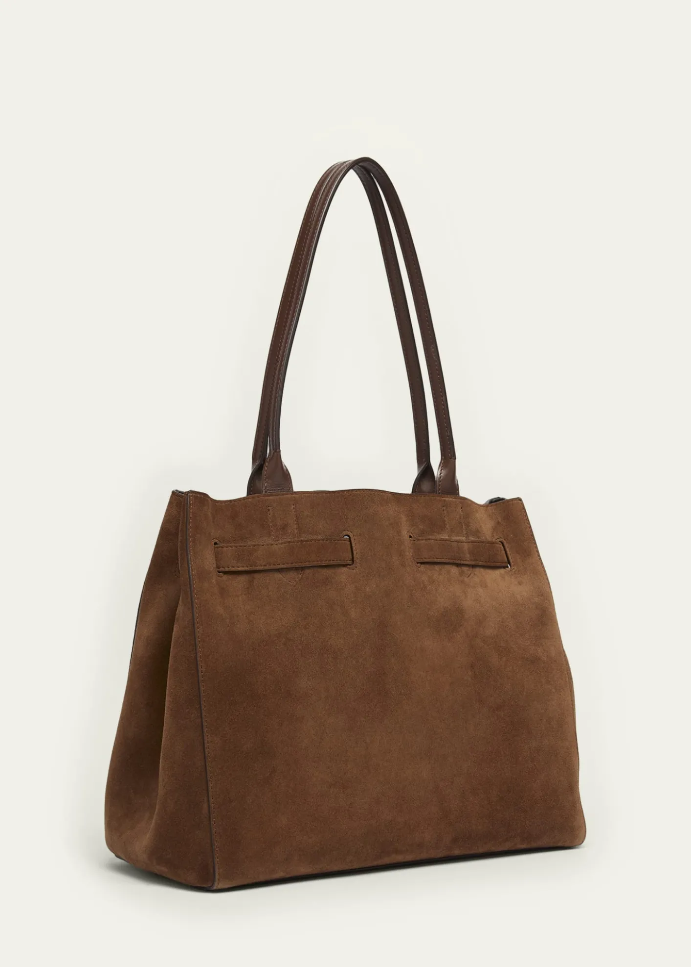 TOM FORDBelted T-Buckle Suede Tote Bag