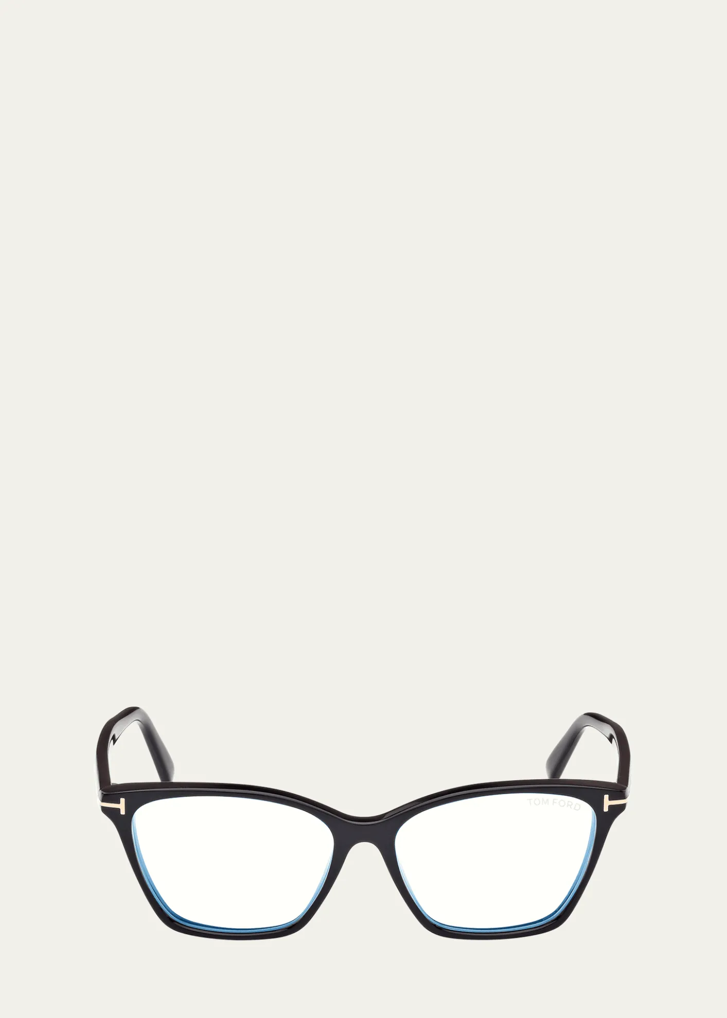 TOM FORDBlue Blocking Sleek Acetate Cat-Eye Glasses
