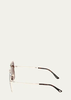 TOM FORDChloe 52mm Oval Acetate Sunglasses