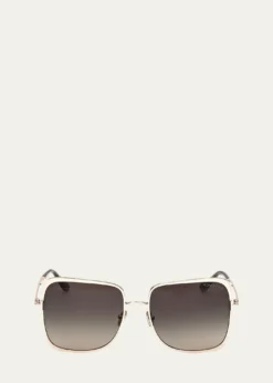 TOM FORDChloe 52mm Oval Acetate Sunglasses