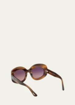 TOM FORDClaudette 51MM Oval Sunglasses