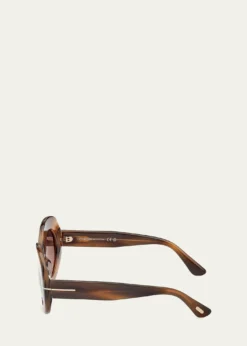 TOM FORDClaudette 51MM Oval Sunglasses