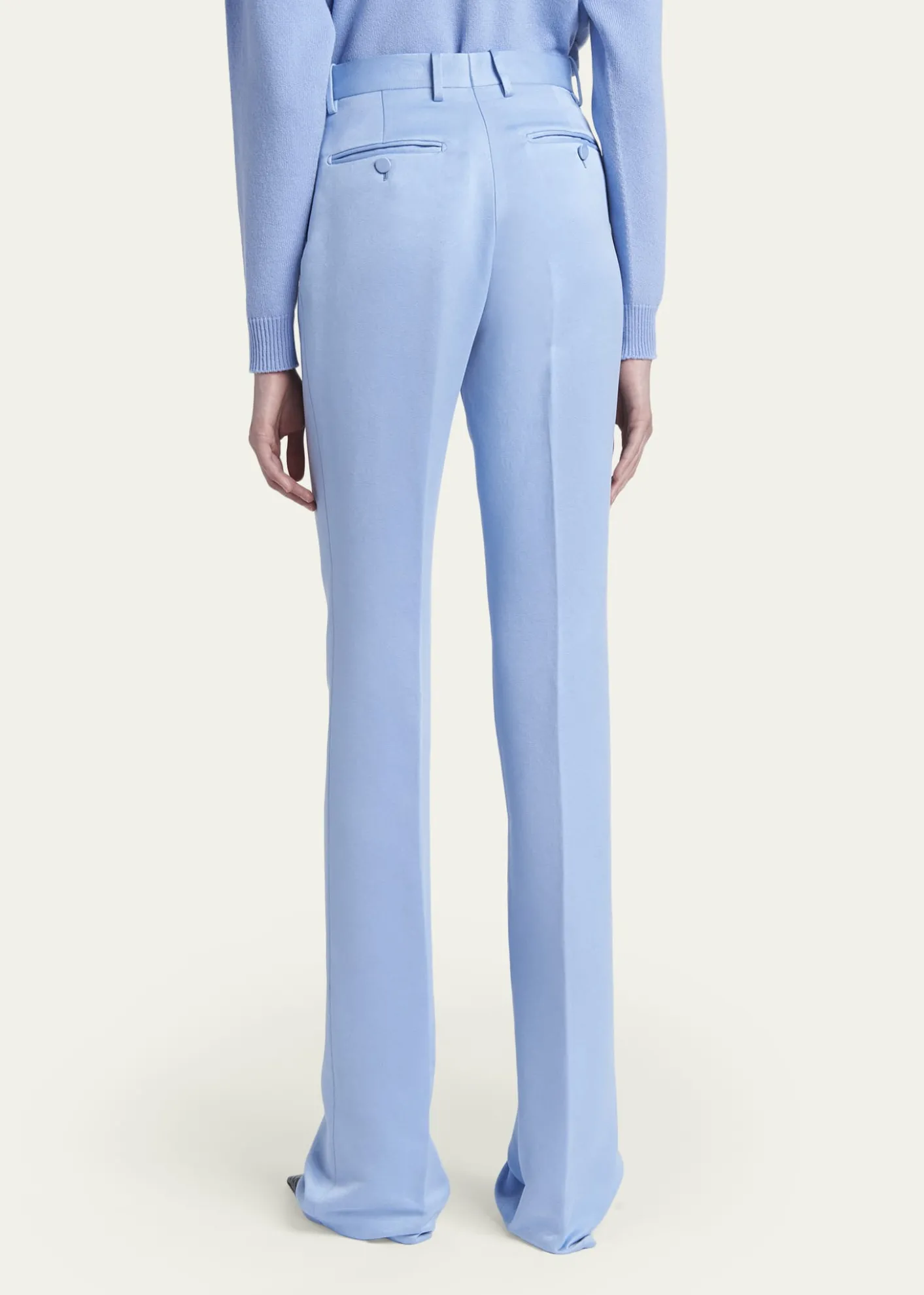 TOM FORDCotton Velvet Straight-Leg Pants