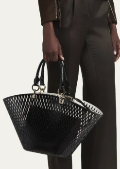 TOM FORDCut Out Patent Leather Medium Tote Bag