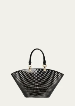 TOM FORDCut Out Patent Leather Medium Tote Bag