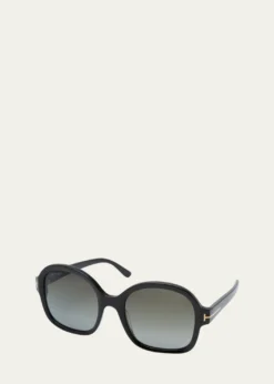 TOM FORDDelphine-02 Gradient Round Acetate Sunglasses