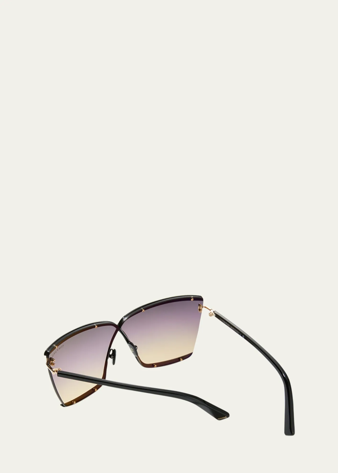 TOM FORDElle 02 Acetate/Metal Butterfly Sunglasses