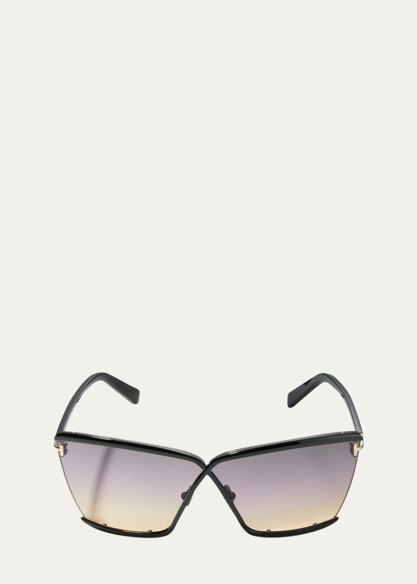 TOM FORDElle 02 Acetate/Metal Butterfly Sunglasses