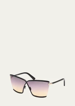 TOM FORDElle 02 Acetate/Metal Butterfly Sunglasses