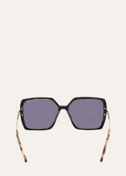 TOM FORDJoanna Acetate Butterfly Sunglasses