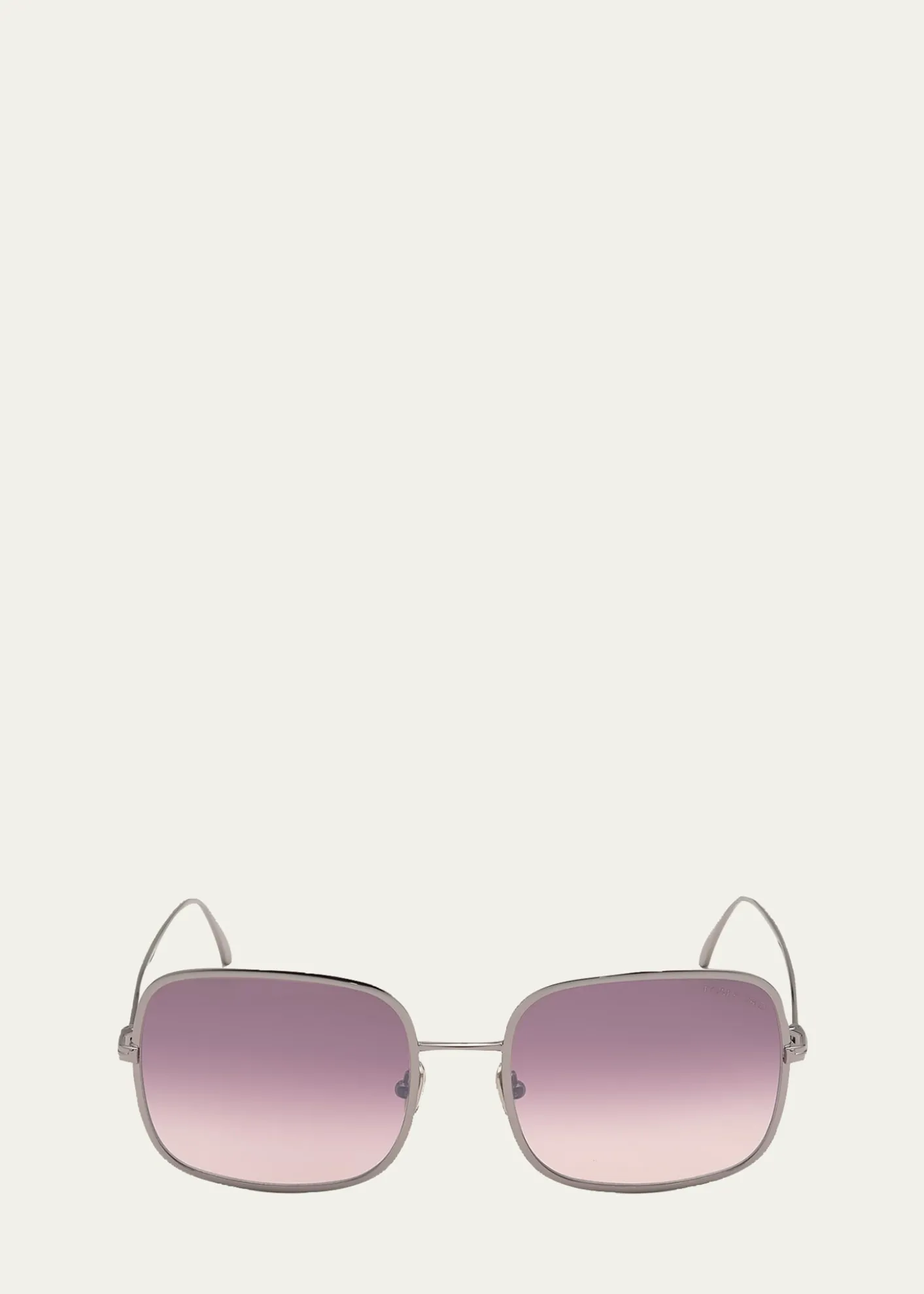 TOM FORDKeira Square Mirrored Metal Sunglasses