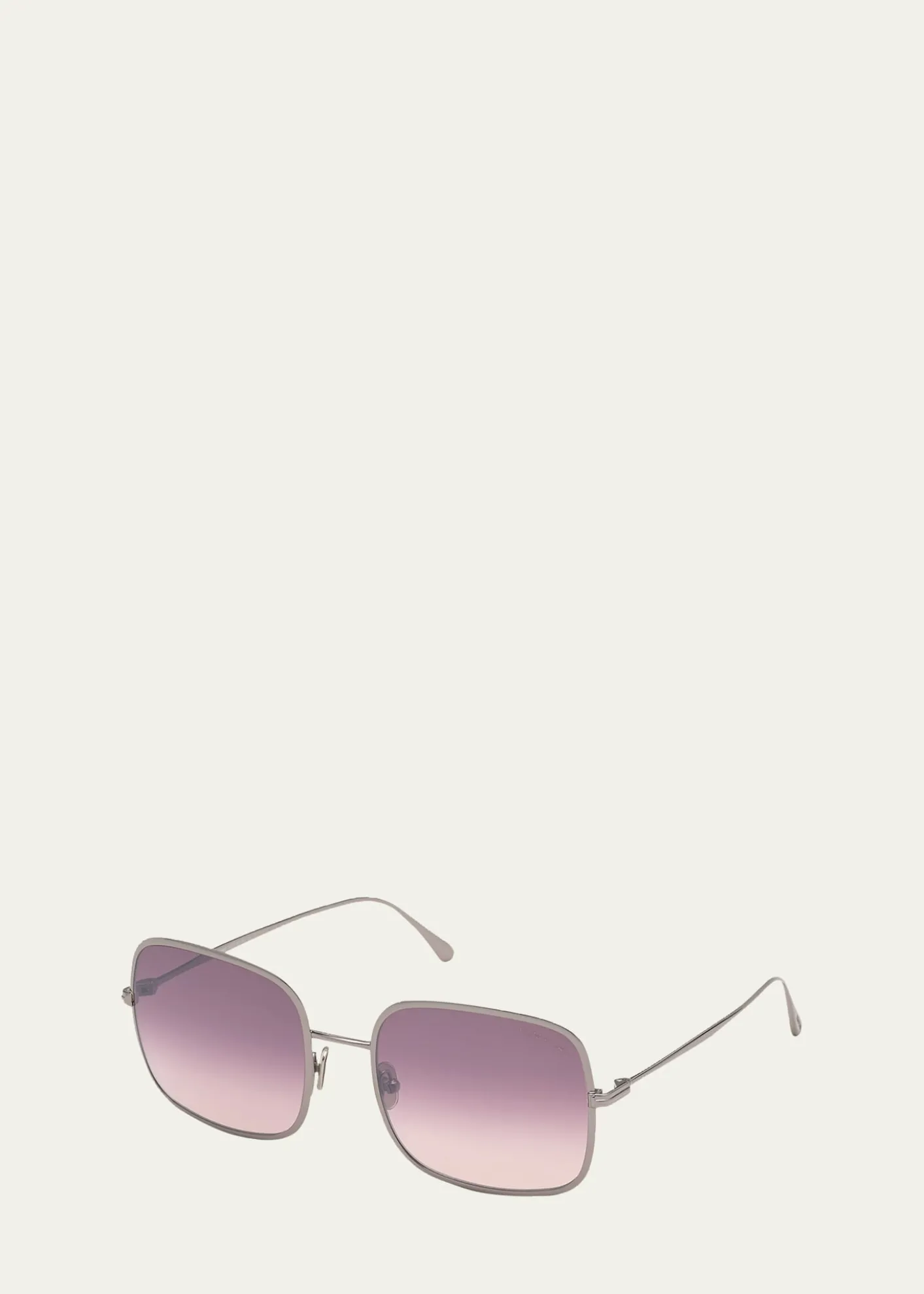 TOM FORDKeira Square Mirrored Metal Sunglasses