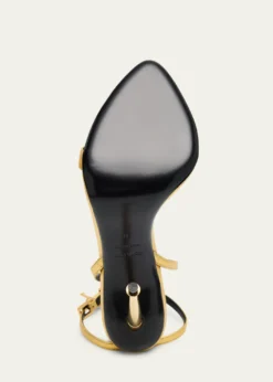 TOM FORDLock Metallic Stiletto Sandals