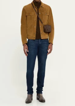 TOM FORDMen's Alexander Leather North/South Crossbody Bag