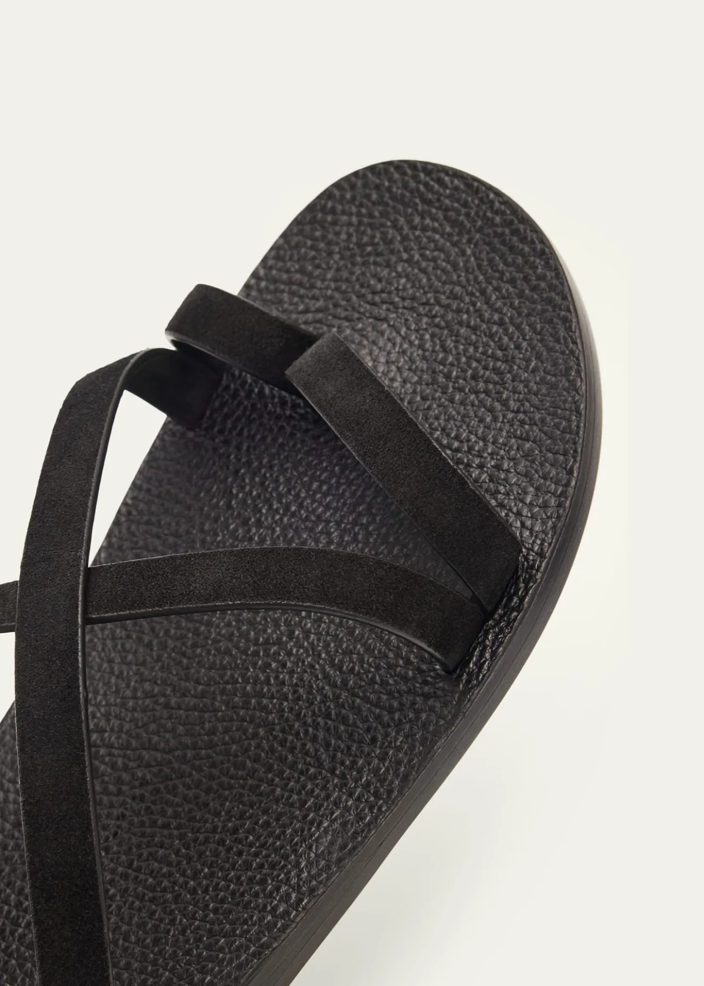TOM FORDMen's Alfred Suede & Leather Toe-Ring Sandals