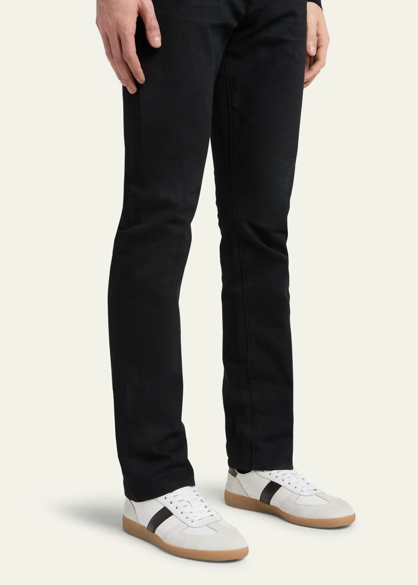 TOM FORDMen's Archer Suede and Leather Low-Top Sneakers