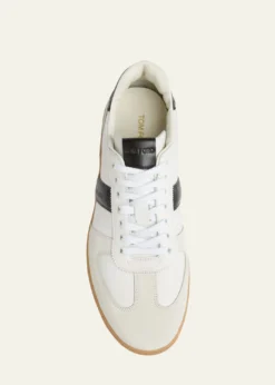 TOM FORDMen's Archer Suede and Leather Low-Top Sneakers