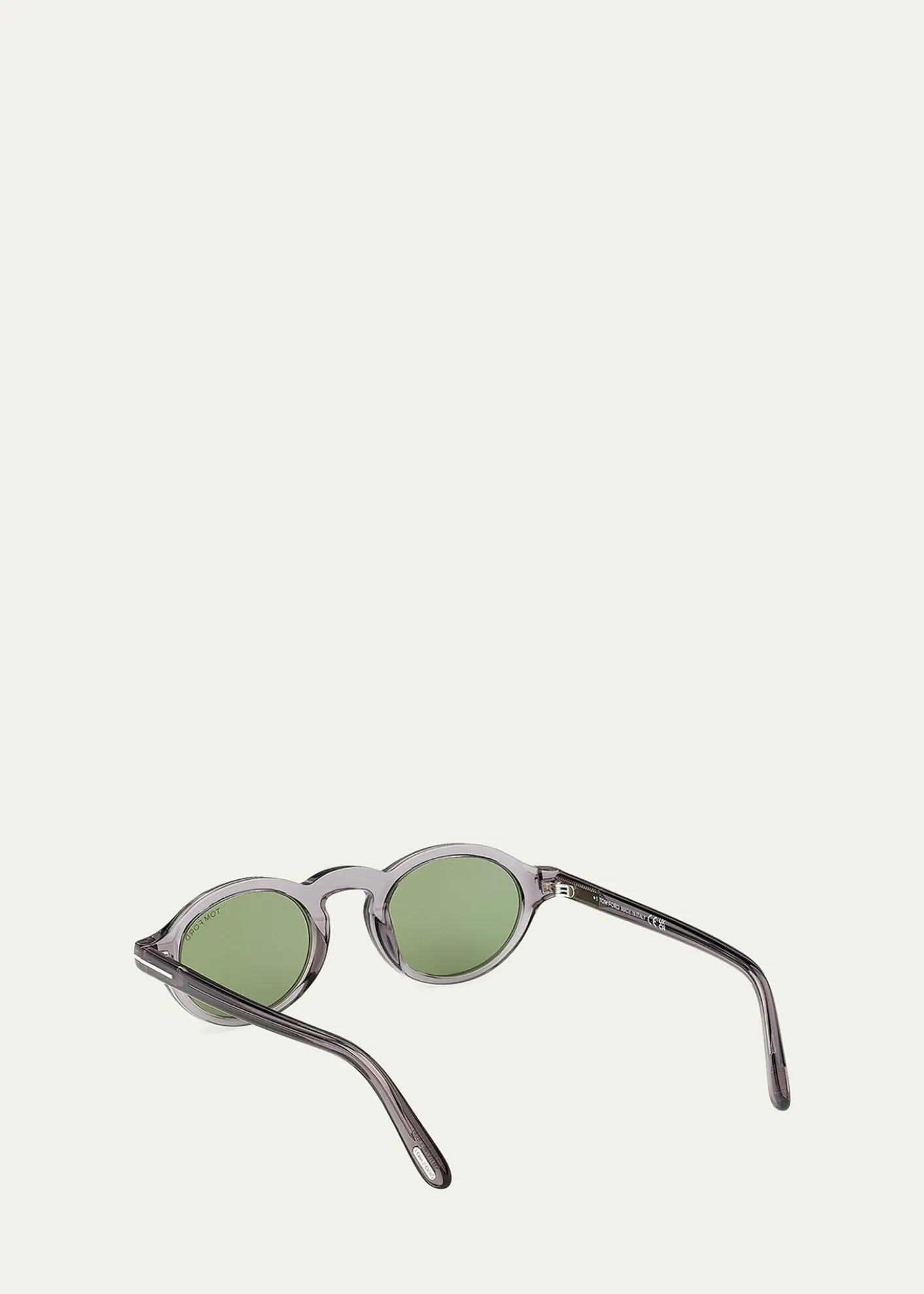 TOM FORDMen's Aristotele-02 Acetate Round Sunglasses