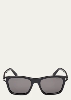 TOM FORDMen's Barron Acetate Square Sunglasses