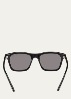 TOM FORDMen's Barron Acetate Square Sunglasses