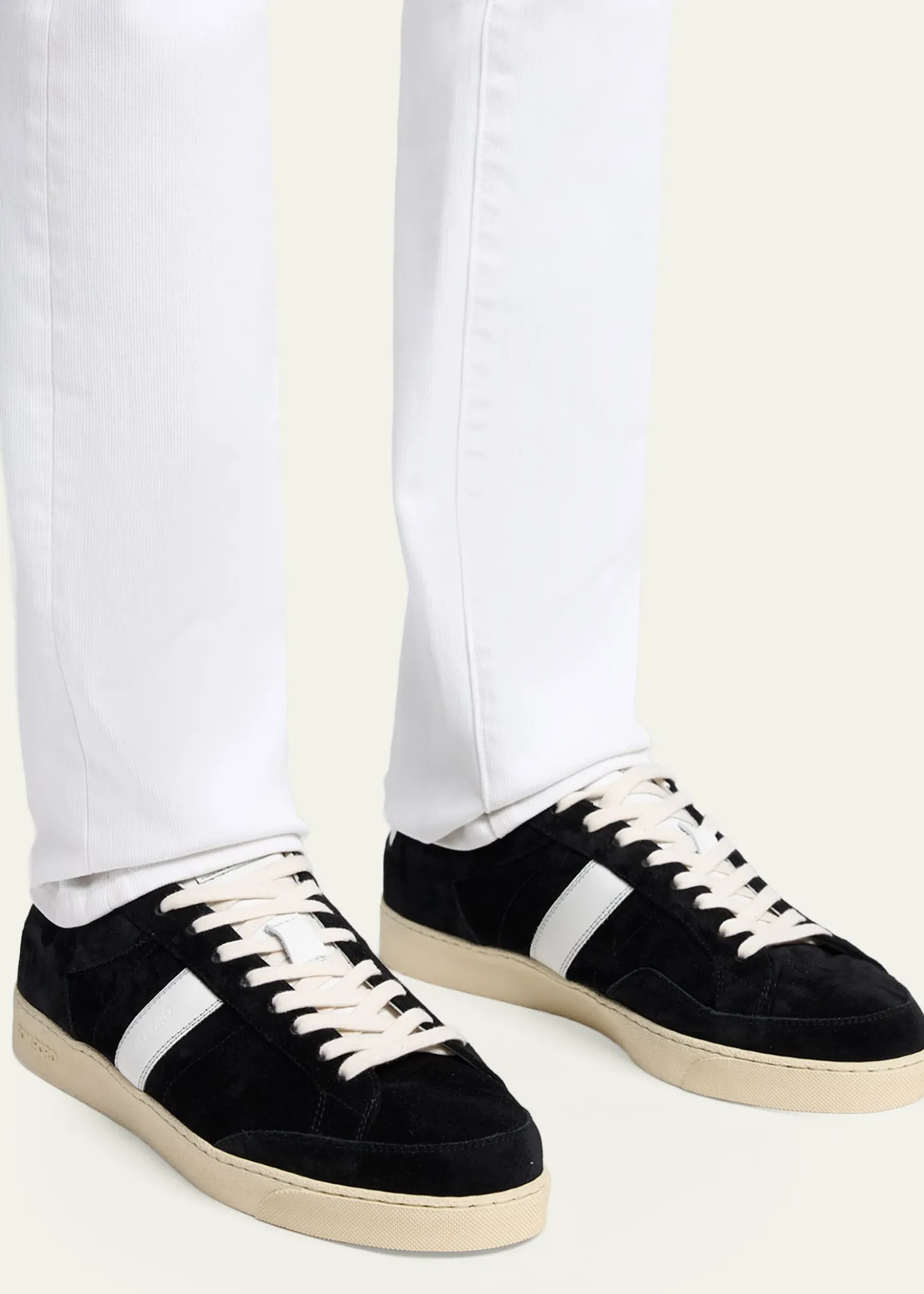 TOM FORDMen's Blake Suede Low-Top Sneakers