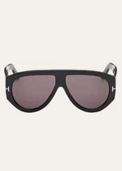 TOM FORDMen's Bronson T-Logo Shield Sunglasses