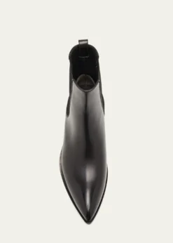 TOM FORDMen's Burnished Leather Chelsea Boots