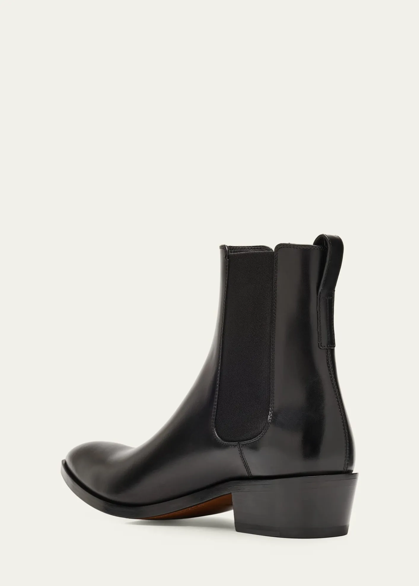 TOM FORDMen's Burnished Leather Chelsea Boots