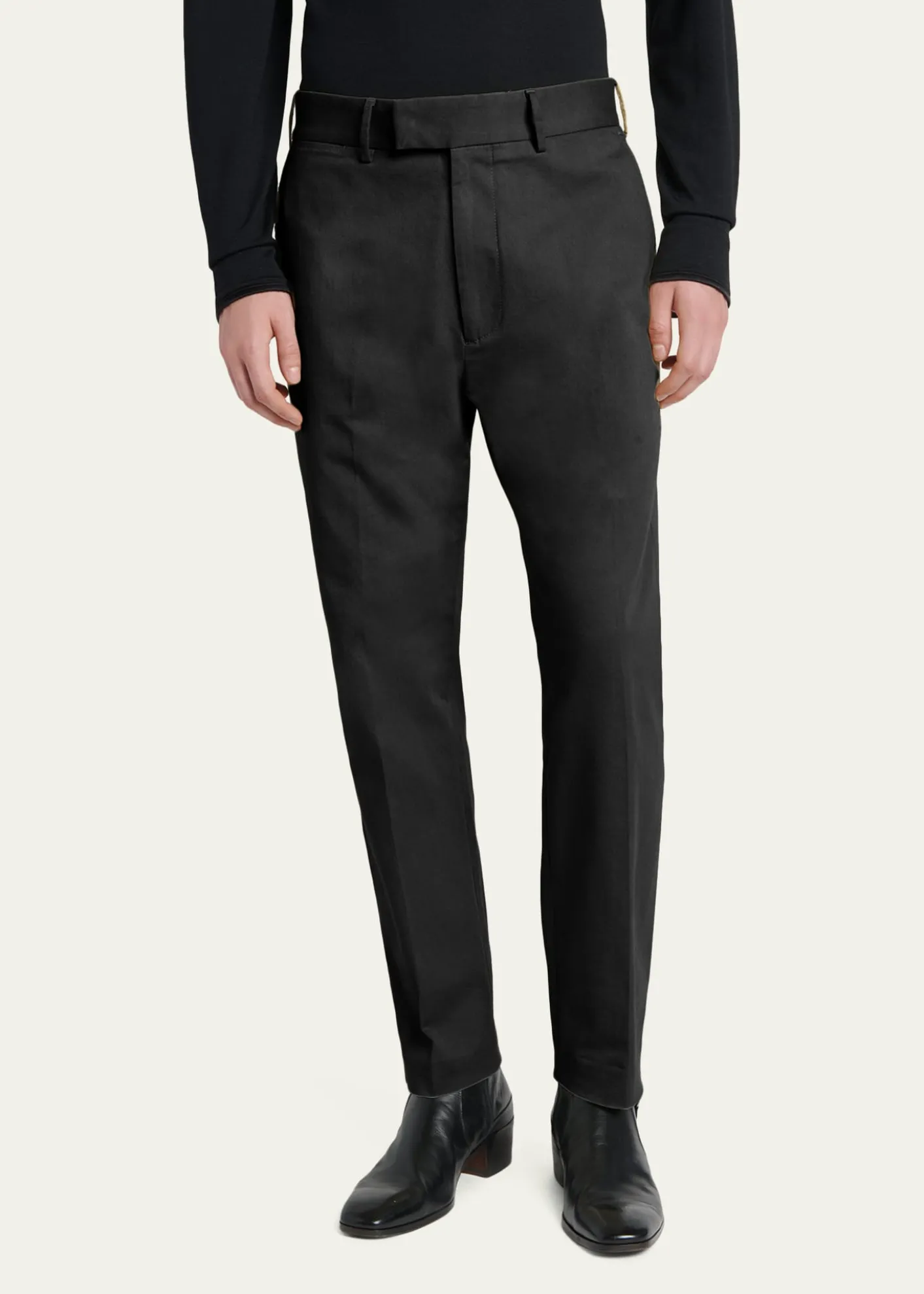 TOM FORDMen's Comfort Stretch Slim Flat-Front Trousers