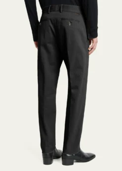 TOM FORDMen's Comfort Stretch Slim Flat-Front Trousers