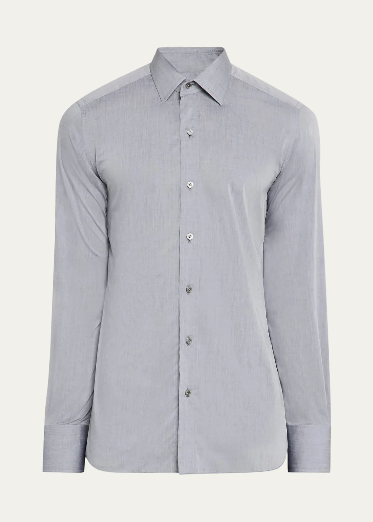 TOM FORDMen's Cotton Chambray Slim-Fit Dress Shirt