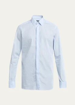 TOM FORDMen's Cotton Multi-Stripe French Cuff Sport Shirt