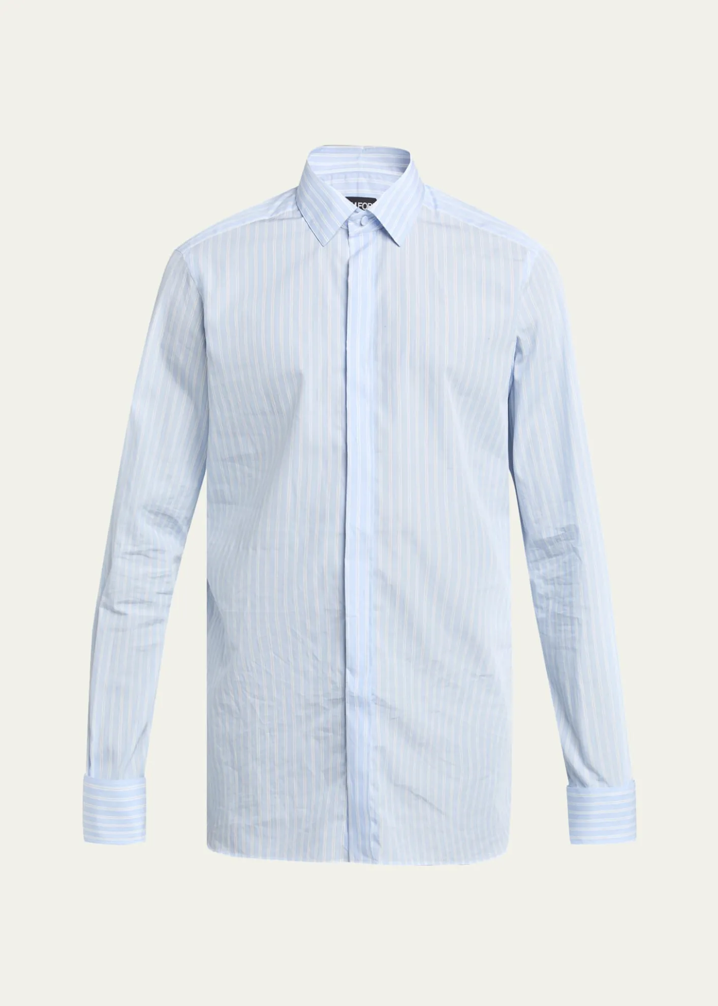 TOM FORDMen's Cotton Multi-Stripe French Cuff Sport Shirt