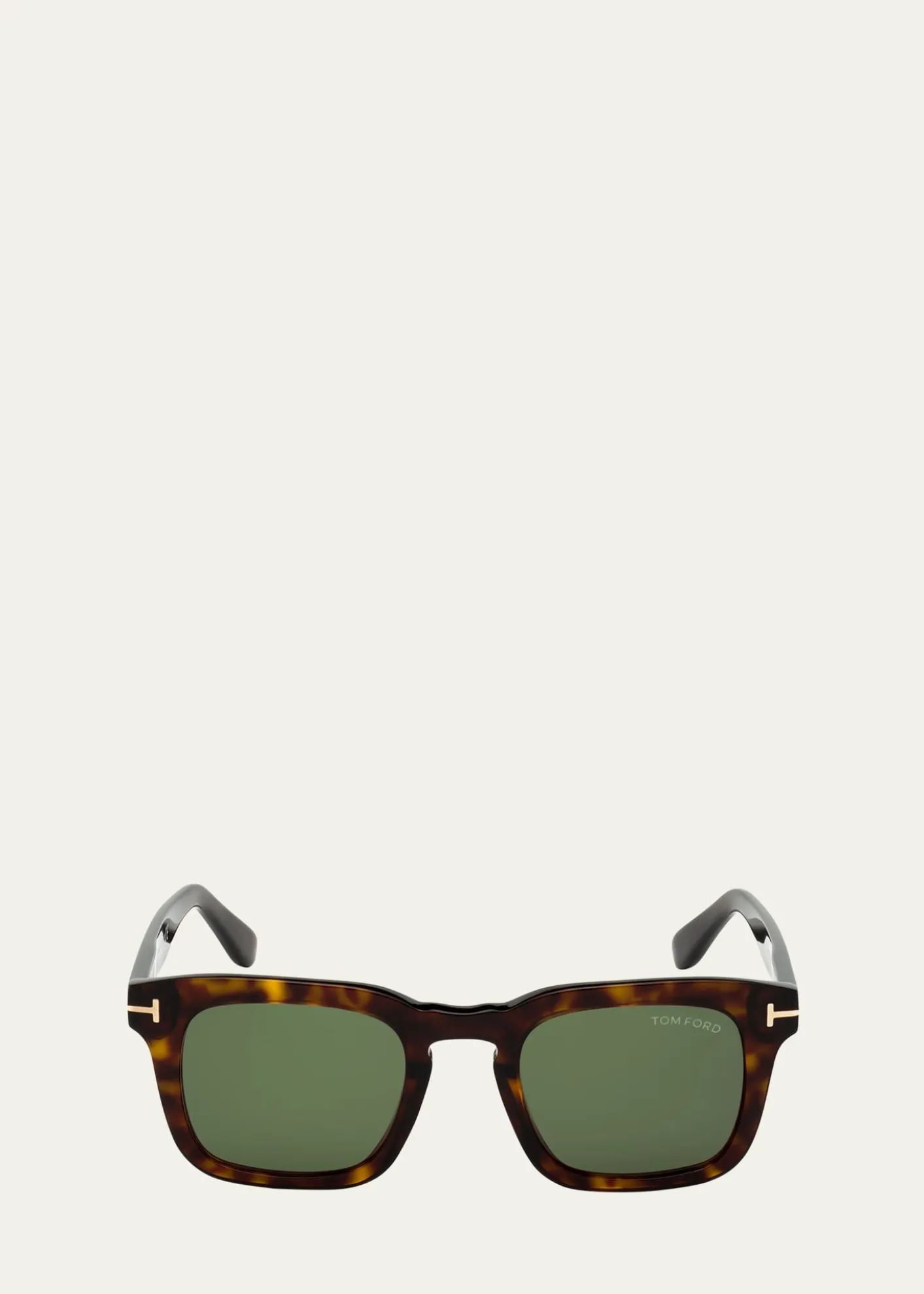 TOM FORDMen's Dax Square Tortoiseshell Sunglasses