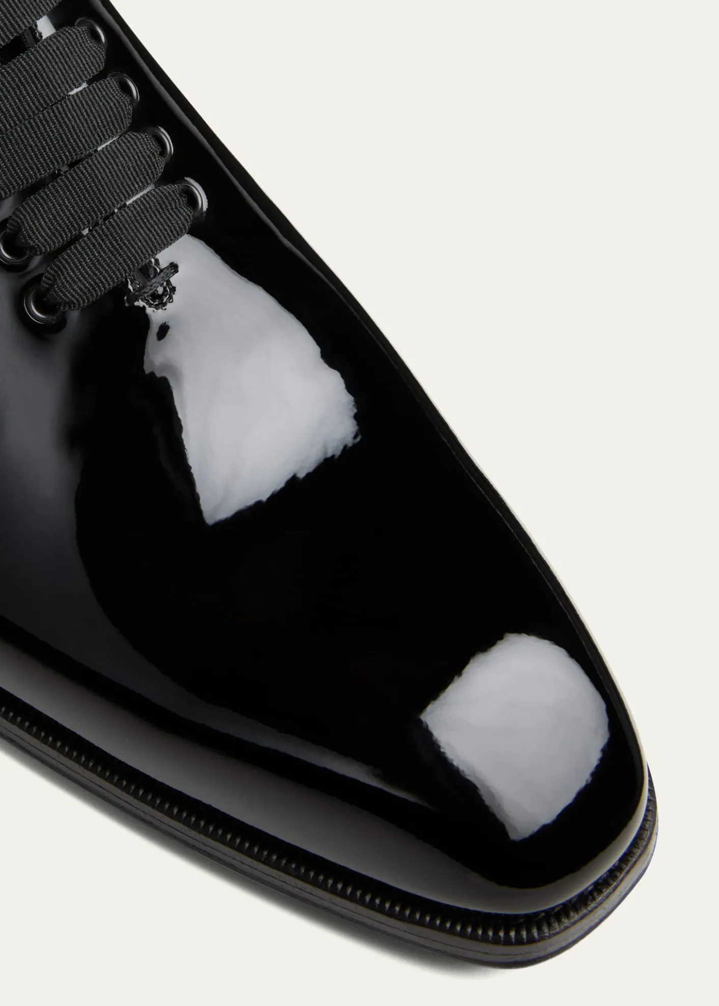 TOM FORDMen's Elkan Patent Leather Oxfords