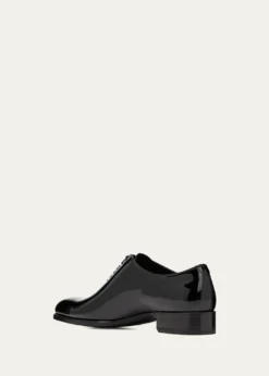 TOM FORDMen's Elkan Patent Leather Oxfords
