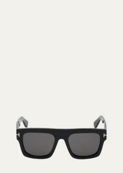 TOM FORDMen's Fausto Thick Acetate Sunglasses