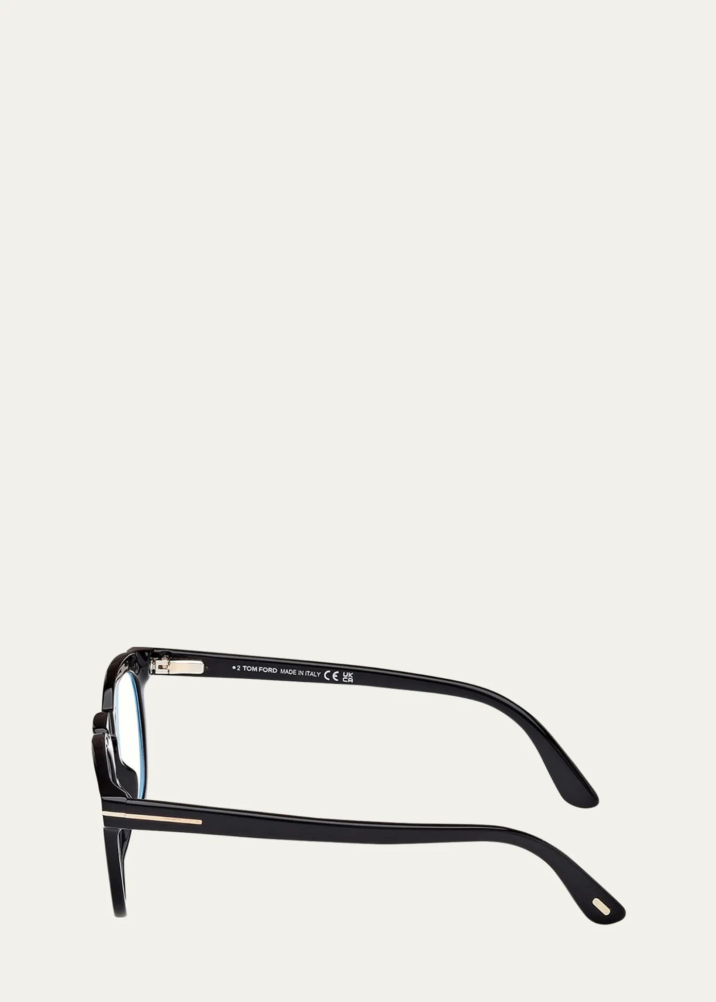 TOM FORDMen's FT5993-BM Round Blue-Block Optical Frames with Magnetic Sunglasses Clip
