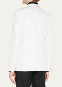 TOM FORDMen's Grain de Poudre Shawl Dinner Jacket