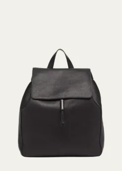 TOM FORDMen's Grained Leather T-Line Flap Backpack