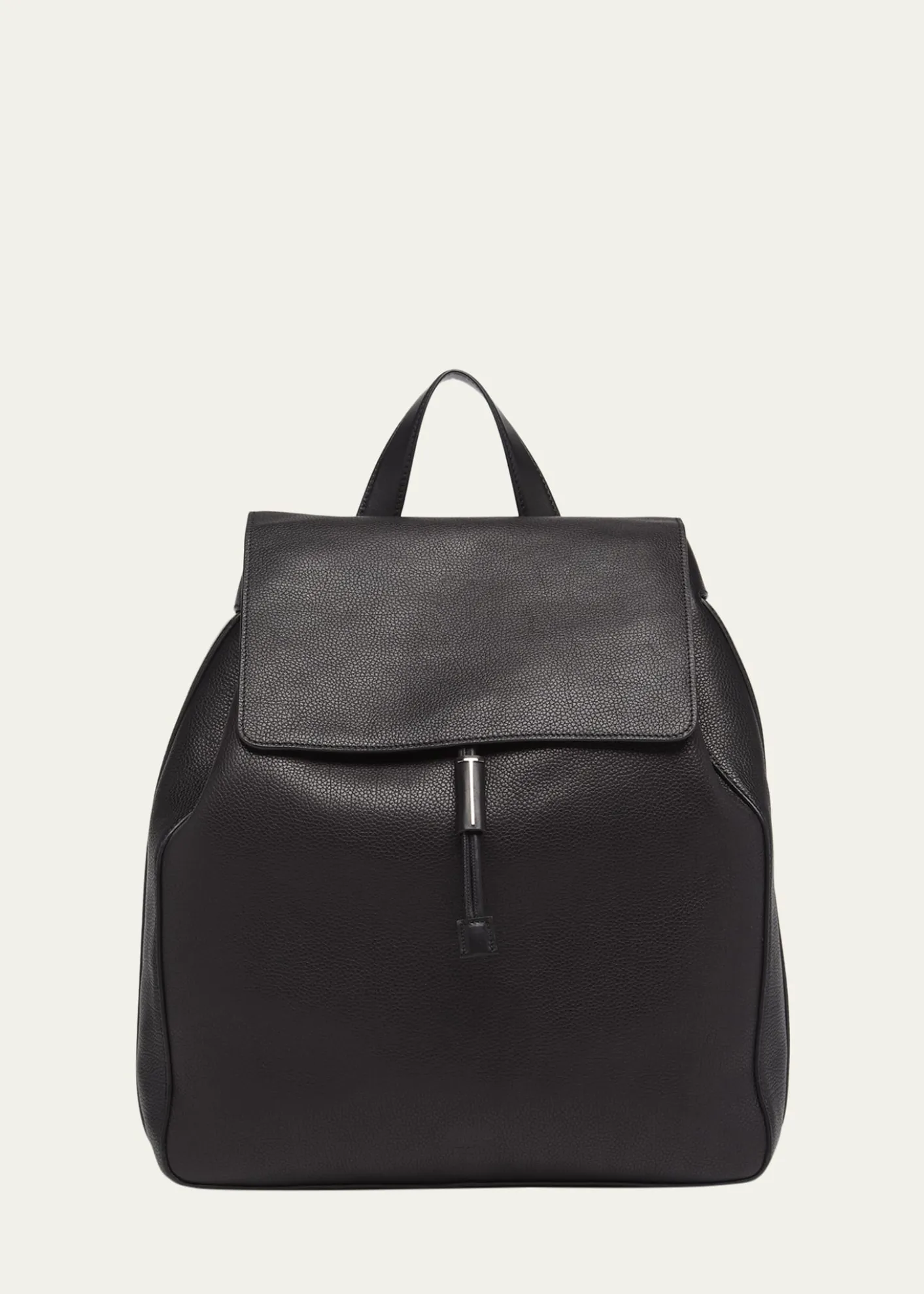 TOM FORDMen's Grained Leather T-Line Flap Backpack