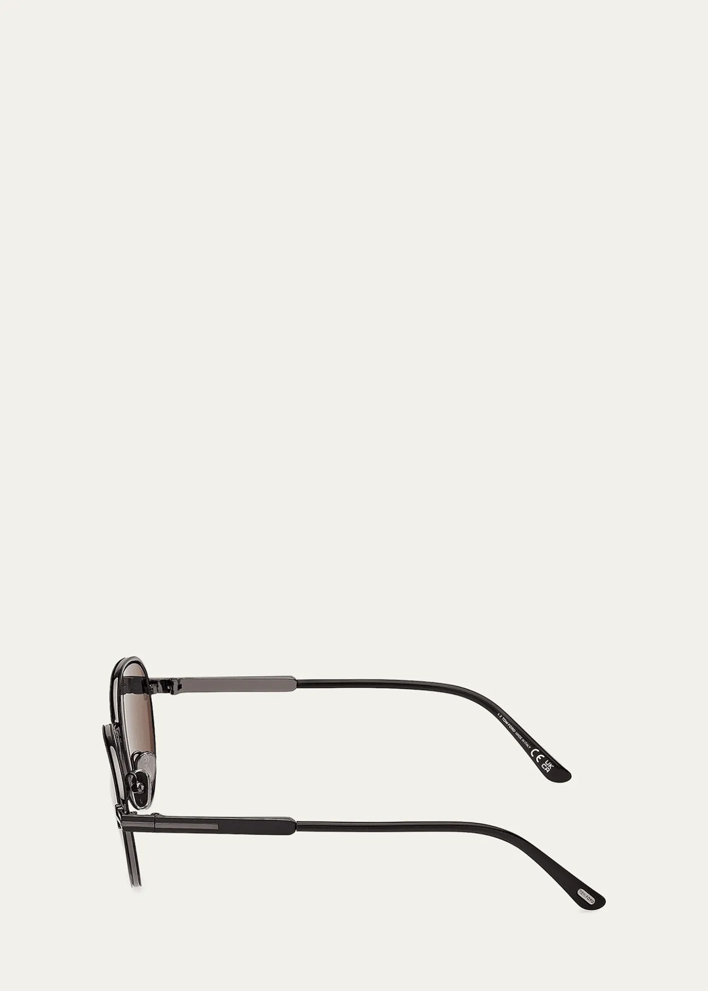 TOM FORDMen's Jet-02 Metal Round Sunglasses