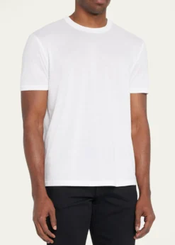 TOM FORDMen's Lyocell-Cotton Crewneck T-Shirt
