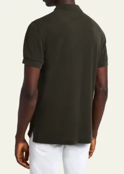 TOM FORDMen's Lyocell Pique Polo Shirt