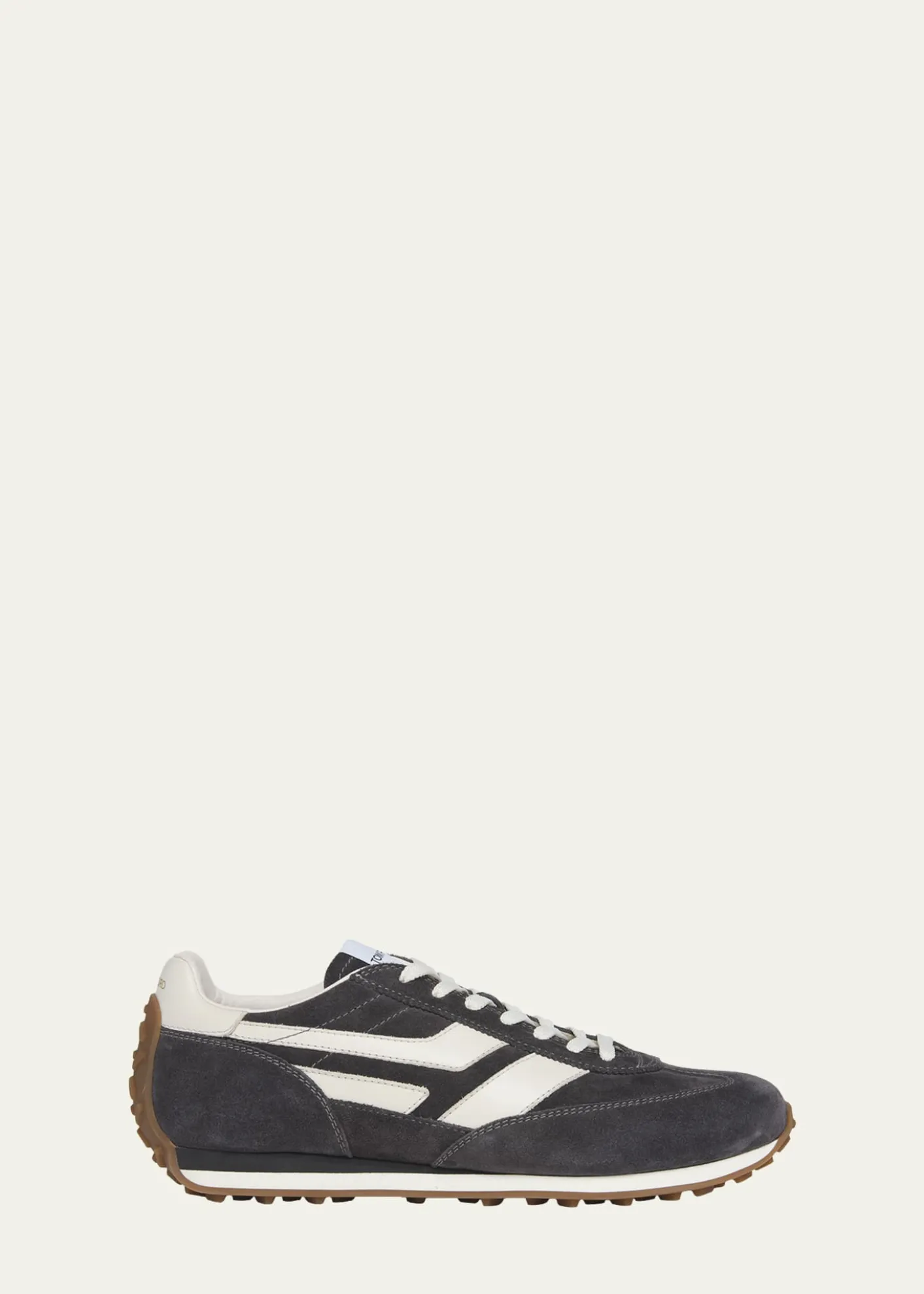 TOM FORDMen's Mick Suede and Leather Low-Top Sneakers