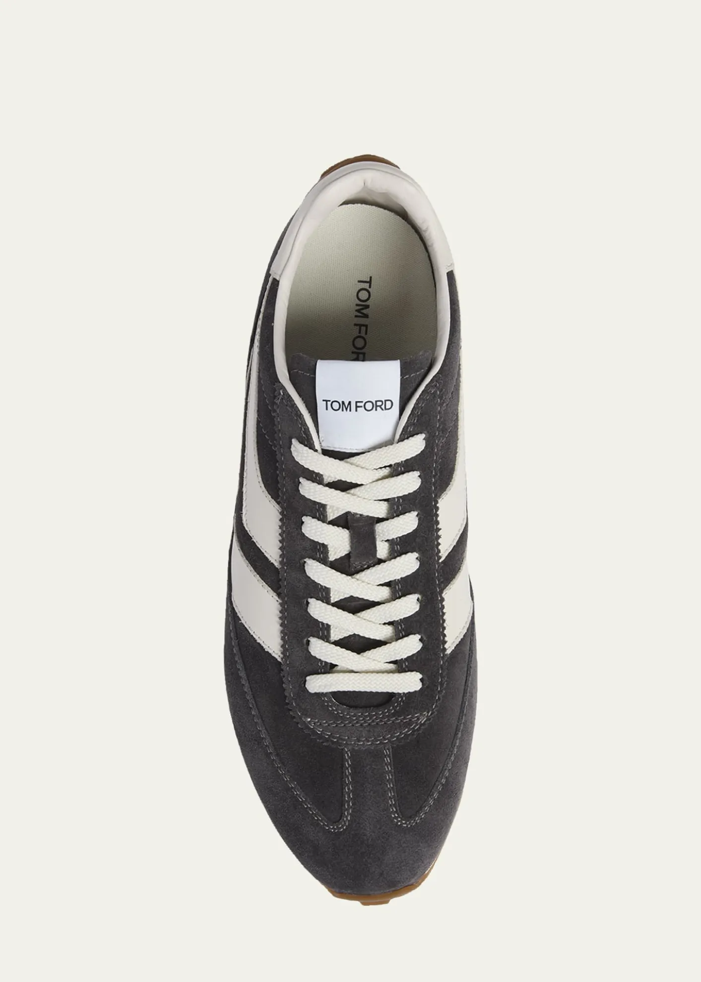 TOM FORDMen's Mick Suede and Leather Low-Top Sneakers