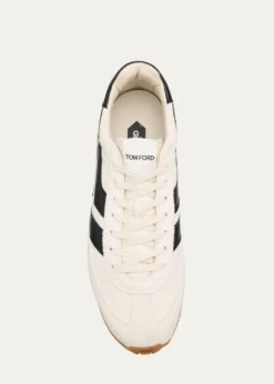 TOM FORDMen's Mick Tech Fabric and Suede Sneakers