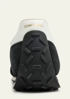 TOM FORDMen's Mick Tech Fabric and Suede Sneakers