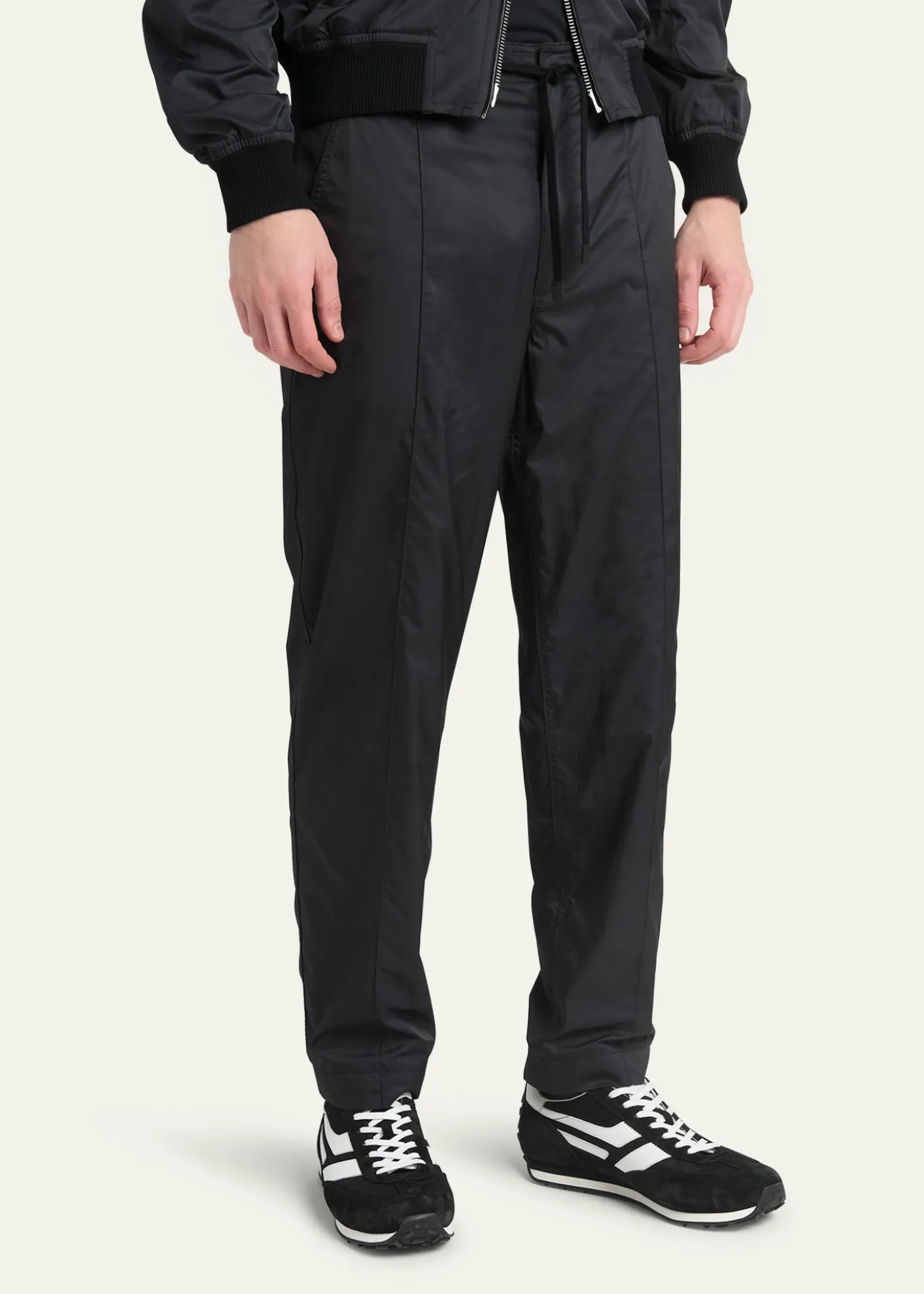 TOM FORDMen's Mick Tech Fabric and Suede Sneakers