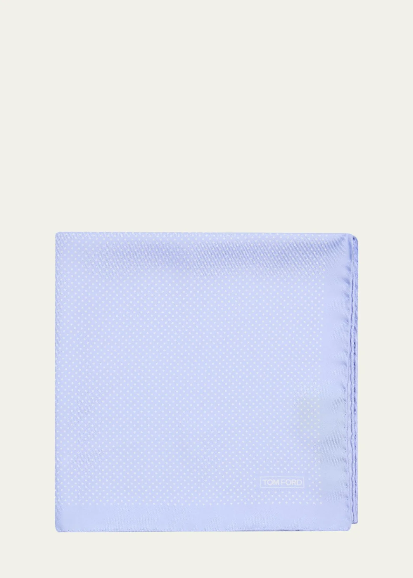 TOM FORDMen's Micro Polka Dot Silk Pocket Square